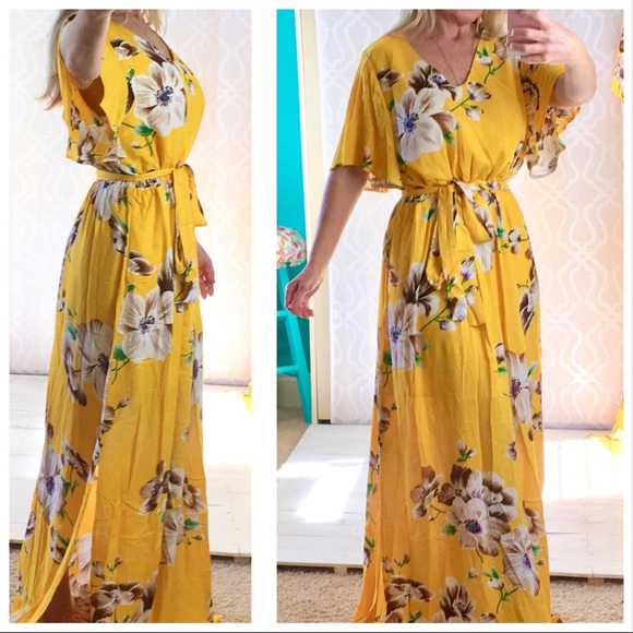 Maribelle Sweet Hibiscus Maxi Dress - Picture 5 of 7